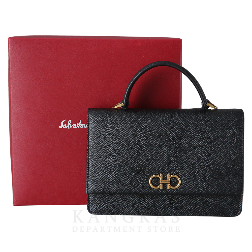 FERRAGAMO(USED)페레가모 간치니 탑핸들 미니 숄더백